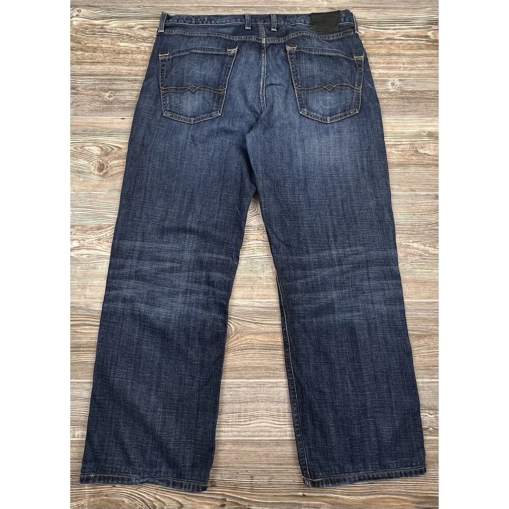 Lucky Brand Vintage Straight Jeans Mens‎ 36x32 ACTUAL 37x29 Denim Dark Wash